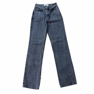Remain Birger Christensen Lynn Acid Washed Black Straight Leg Jeans